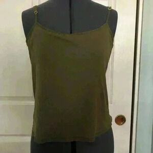 Vtg high sierra olive green tank top cami Medium